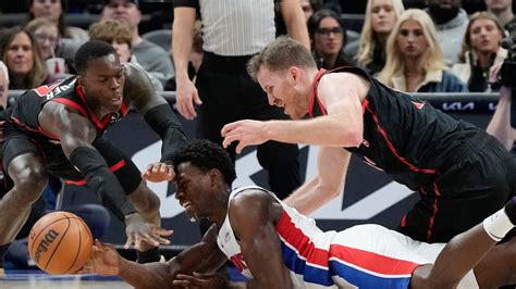 Pistons beat Raptors 129-127 to end NBA record-tying losing streak at 28 games